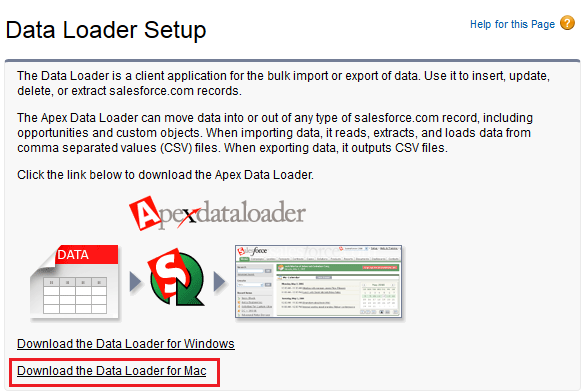 Data Loader Download Salesforce Mac
